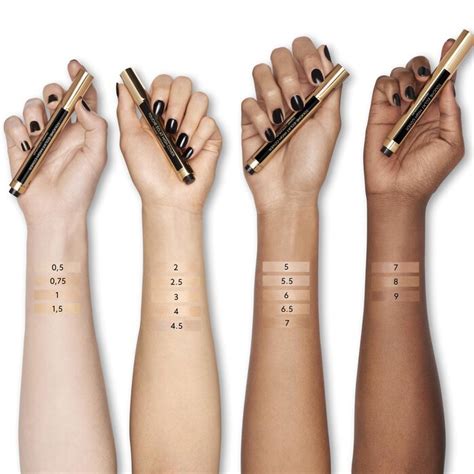 ysl concealer high cover|ysl touche eclat colour chart.